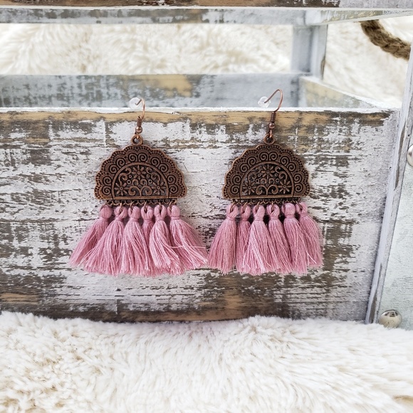 Last Pair ▪︎Fringe Tassel Earrings - Picture 2 of 2